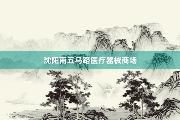 沈阳南五马路医疗器械商场